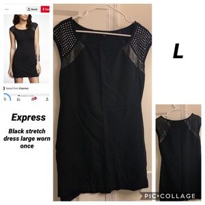 Express black stretch dress